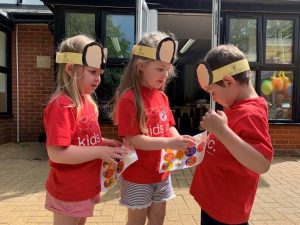 Children from Kids Inc nursery wearing Maisy ears