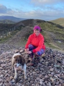 Jane Malcolm with dog