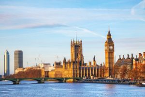 London with the Clock Tower and Houses of Parliament