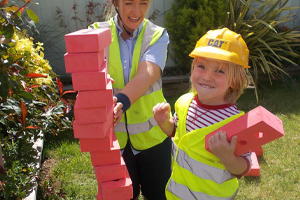 acorns nurseries building with bricks