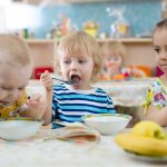 Vitamin angels: children eating food at nursery