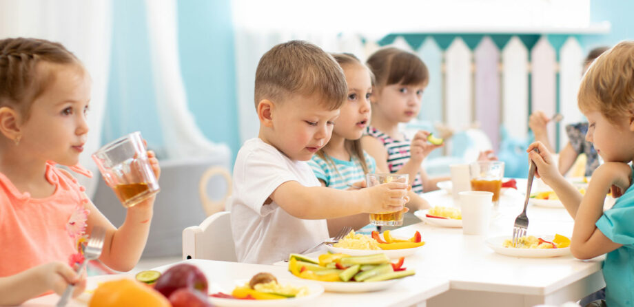 Snack times at nursery