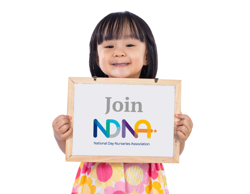 NDNA Single Site Membership: child smiling with Join NDNA sign