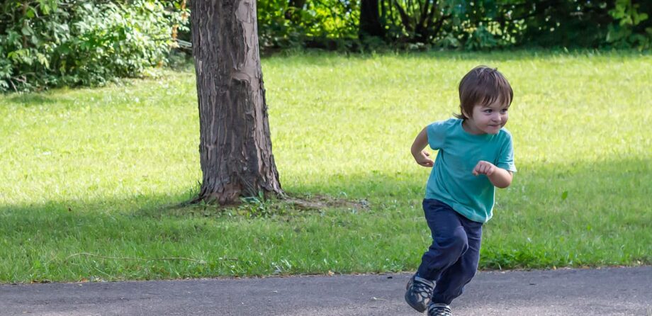 PANCo child running in park