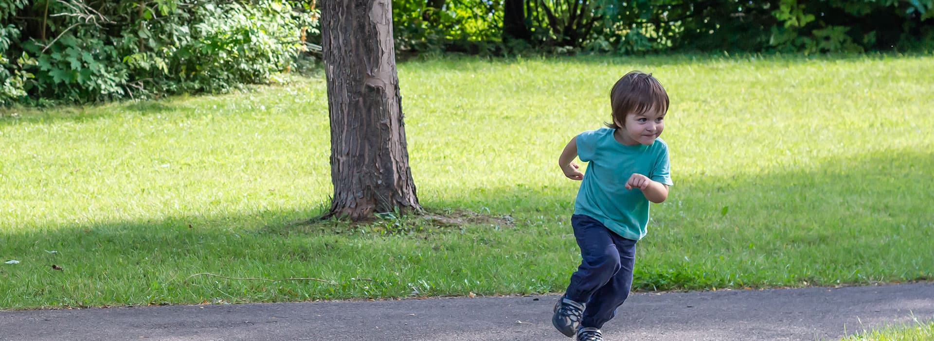 PANCo child running in park