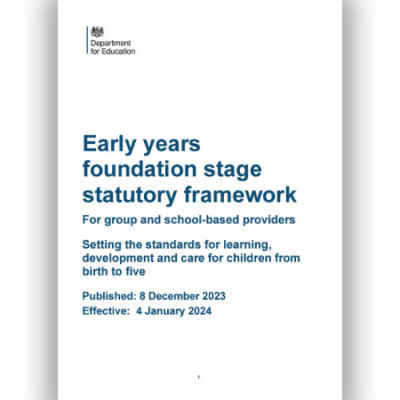 Early Years Foundation Stage EYFS Statutory Framework 2024 NDNA   Photo 376860000063429001 400x400 