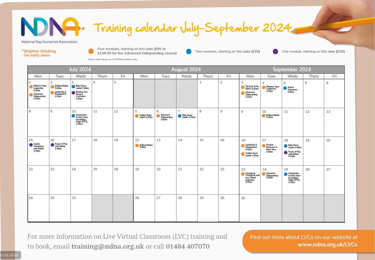 Training calendar