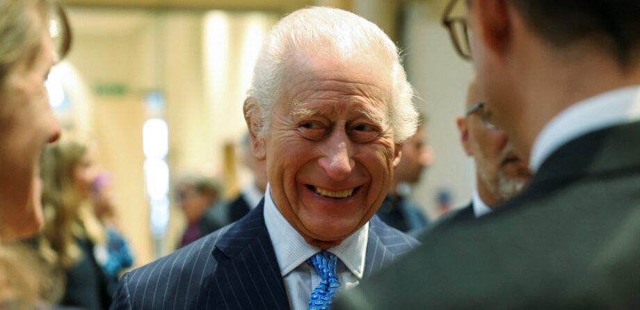 King Charles smiling