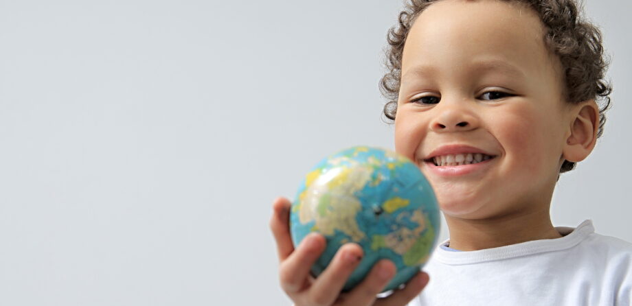 Cultural Capital in early years child with globe