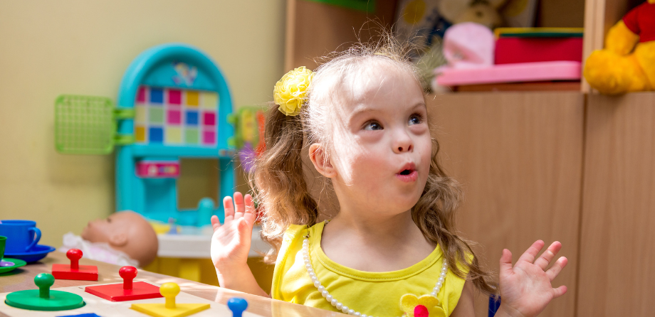 SEND in early years - child with downs syndrome