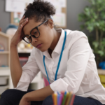 female genital mutilation FGM - stressed nursery practitioner