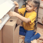 Early years activity recycling junk play