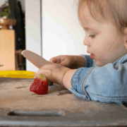 Involving children in snack preparation