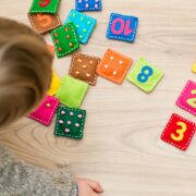 nursery child counting with sensory numbers