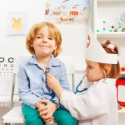children role play first aid